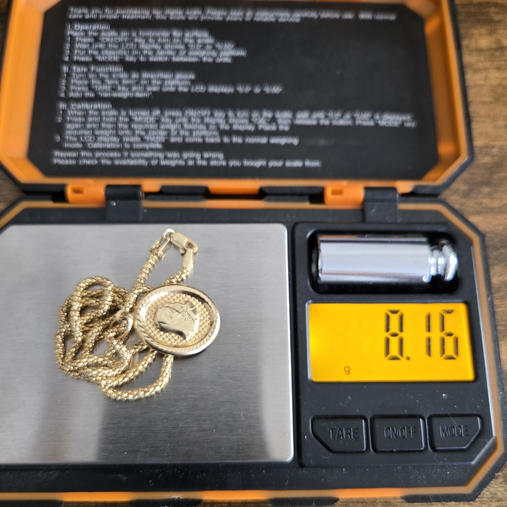 ❗️SOLD 18karats Real Gold Saudi Gold Elegant  Pendant Necklace - Picture 5 of 5